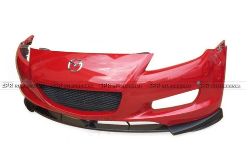 Nuevo labio de parachoques delantero de 3 piezas para Mazda RX8 03-08 estilo TK temprano precio de venta sugerido por el fabricante + fibra de carbono - Imagen 11 de 12