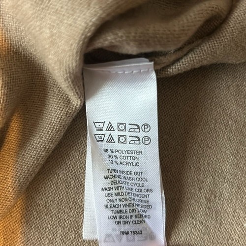 Camisa Polo CHRISTIAN LACROIX Informal Manga Larga Beige Abotonada Talla XL NUEVA - Imagen 10 de 10