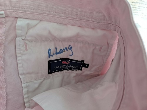 Vineyard Vines Short Casual Travel Golf School Boy's Size 14 (Waist 26) Pink - Picture 4 of 8
