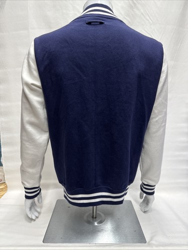The University Of Edinburgh Varsity Sports Baseball Jacket Blue/White Size Large - Picture 6 of 10