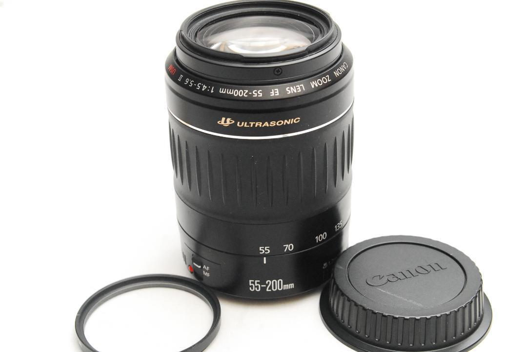 【2024新春福袋】 CANON ZOOM eBay | 55-200mm1:4.5-5.6ⅡUSM EF LENS レンズ(ズーム)