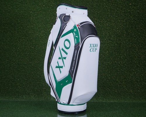 XXIO CUP STAFF BAG 5 WAY DIVIDERS GOLF BAG, WHITE, BLACK, GREEN ~ AMAZING! - Afbeelding 2 van 19