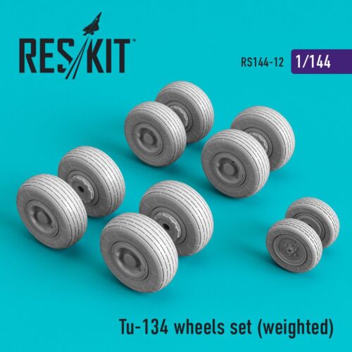 ResKit RS144-0012 Kit Escala 1:144 Tu-134 Juego Ruedas (ponderadas) Resina Actualización Set - Imagen 24 de 24