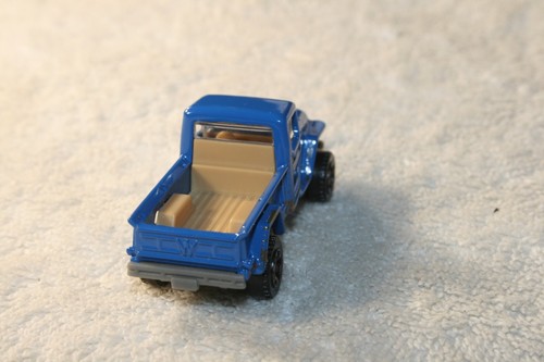 MATCHBOX ๐ฅ 1948 COBALT BLUE JEEP WILLYS PICK-UP TRUCK ๐ฅ 6 SPOKE BLACK OUT RIMS - Picture 4 of 8