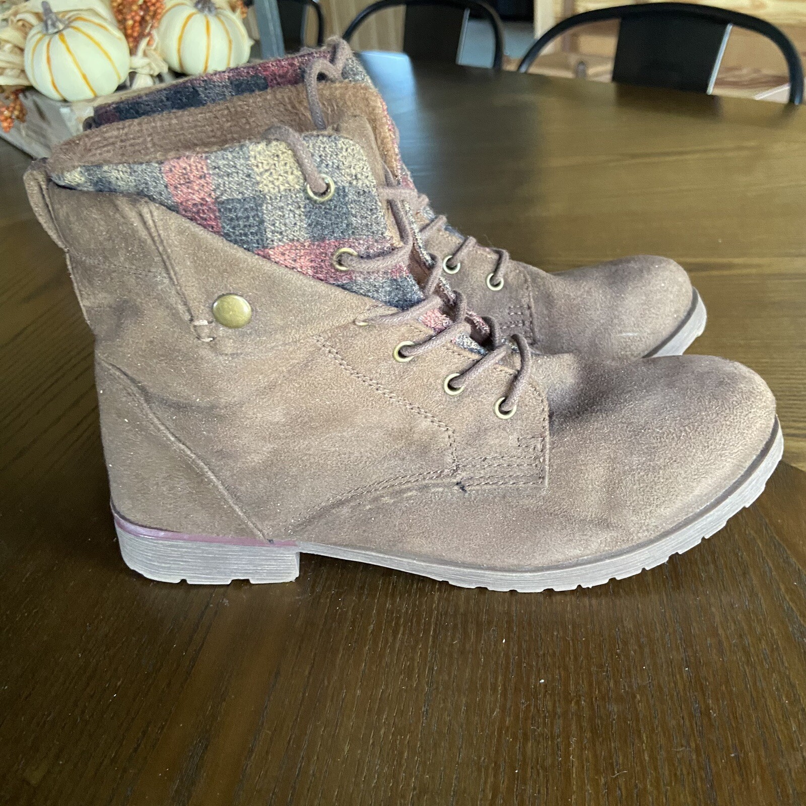 Women's Rock And Candy Tavin Faux Fur Lined LaceUp B… Gem