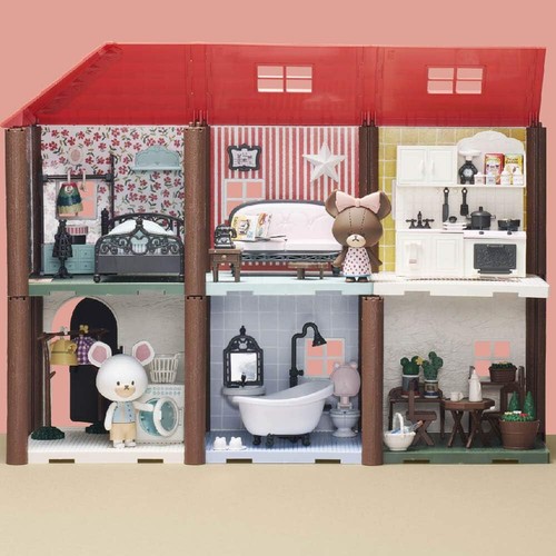 Bandai - Haco Room - Küchen- & Wohnzimmerset - 99 Teile zum Zusammenbauen - Jackie Puppe - Bild 4 von 4