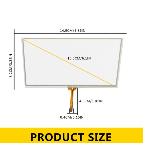Touch screen Glass Digitizer Fit For TOYOTA Camry 2012 - 2014 Radio 6.1" 8-pin - Picture 10 of 12
