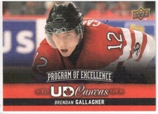 2013-14 Upper Deck Series 2 Program of Excellence Canvas #C259 Brendan Gallagher