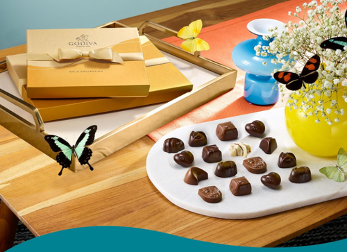 Godiva Chocolatier Goldband 9 Stück sortiert Schokolade Geschenkbox - Bild 4 von 4