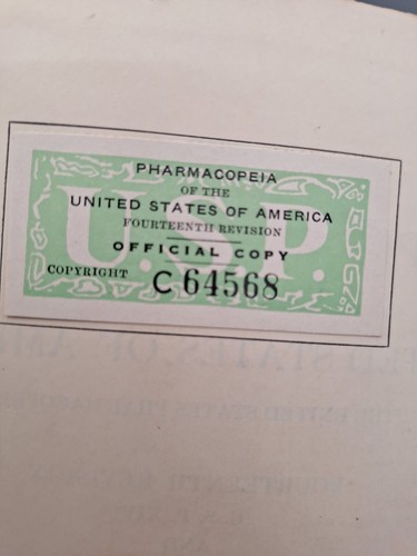 Pharmacopeia Of The United States ~ 14th Revision 1950 HC - Imagen 7 de 13