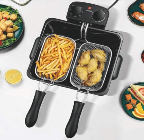 Deep Fat Fryer Hometronix 2000W 5L Litre Stainless Steel Chip Pan View Window - Picture 5 of 7