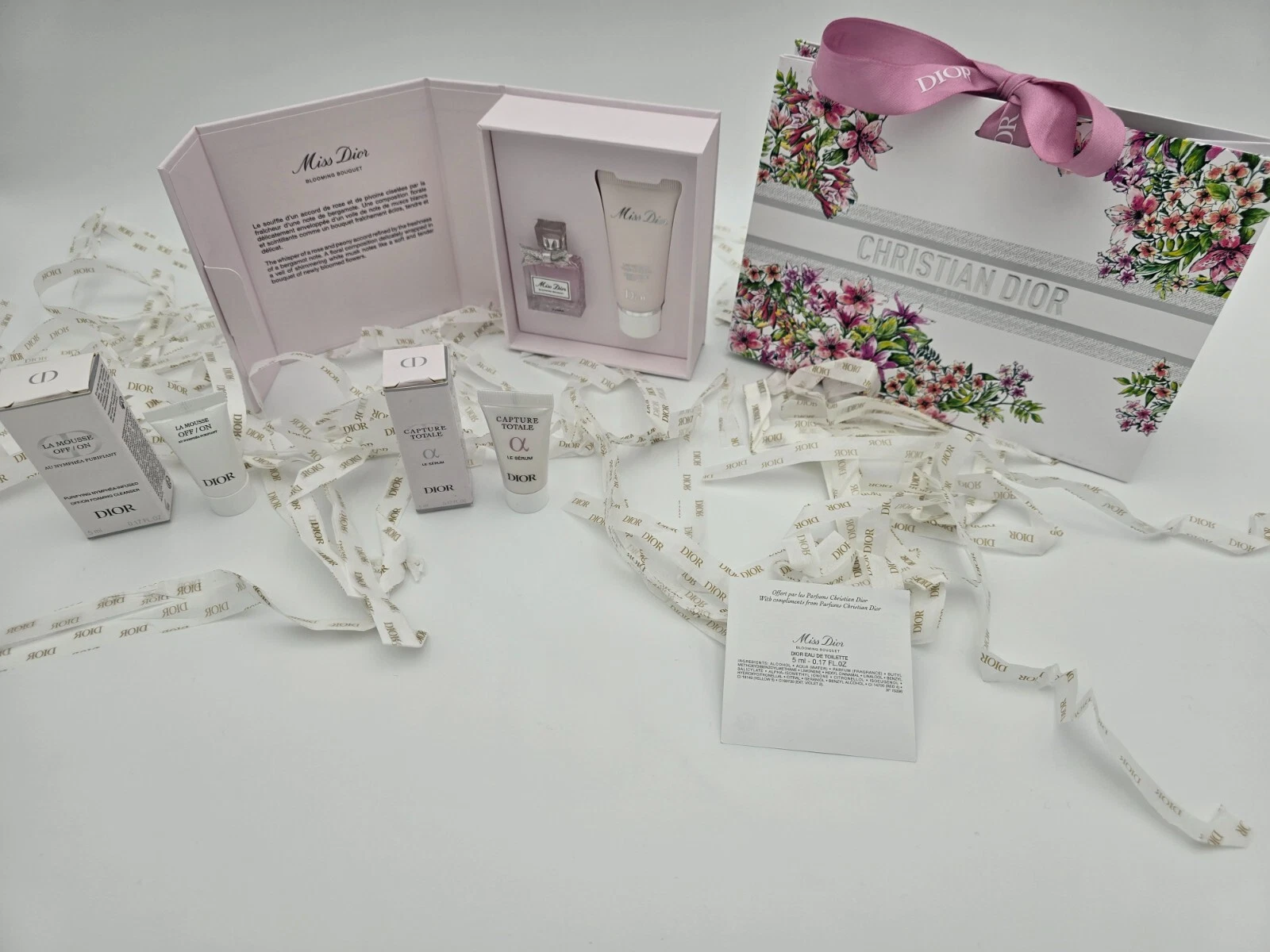 Christian Dior Blooming Bouquet Mini Set Regalo Due Mini Extra e Sacchetto Regalo Floreale