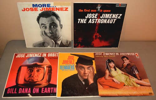 5 Comedy LPs - Bill Dana - More Jose Jimenez, Astronaut, Teenagers, Jollywood - Picture 1 of 11