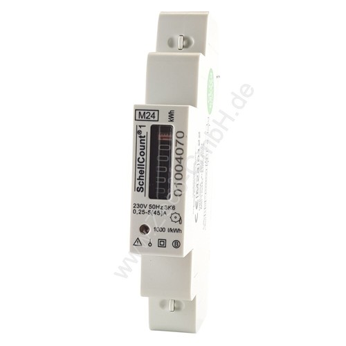 analoger Wechselstromzähler Stromzähler Geeicht für DIN Hutschiene 45A, 230V - Picture 5 of 7