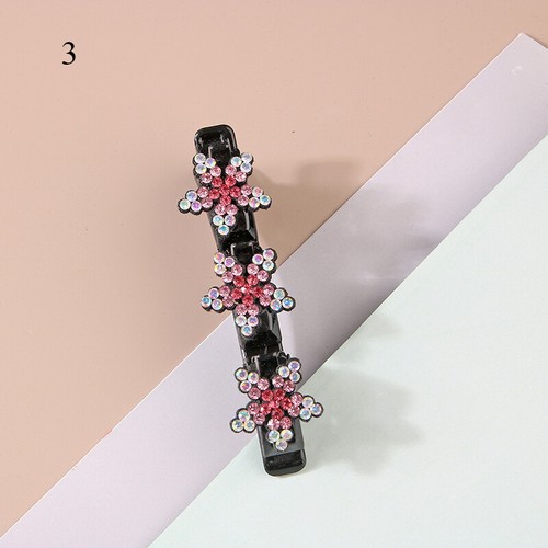 Funkelnde Kristallstein Durchgeborene Haarklammern Doppelbon Haartusiclips ∧ - Bild 34 von 53