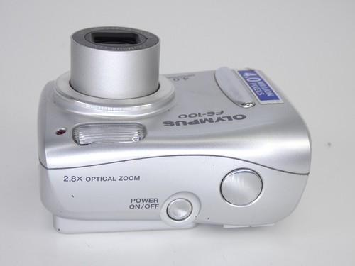 Olympus Digital Photo Camera FE-100 4.0MP Compact Silver For Parts Vintage Old - Picture 5 of 21
