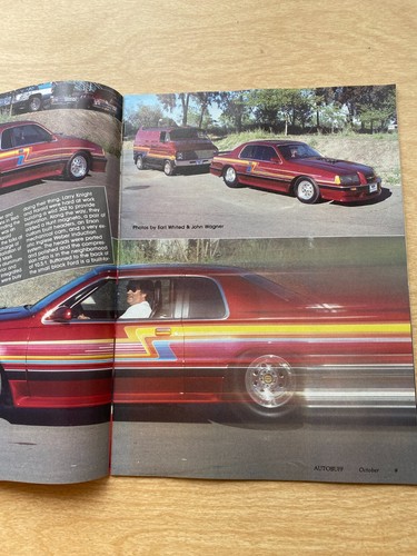 Autobuff Car Magazine Oct 1986 Bikini Lingerie Blower Pro Street Mopar Vintage - Picture 3 of 10