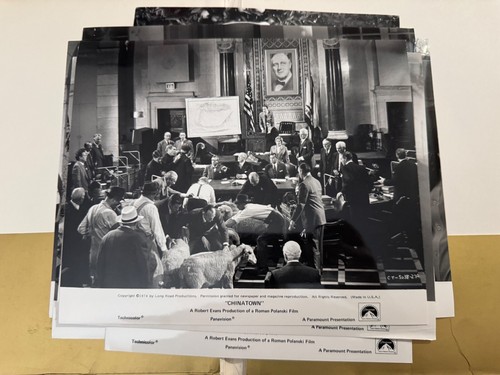 CHINATOWN 1974 Film Pressemappe ~ Farbordner & 16 Schwarzweiß Promo Fotos - Bild 11 von 16