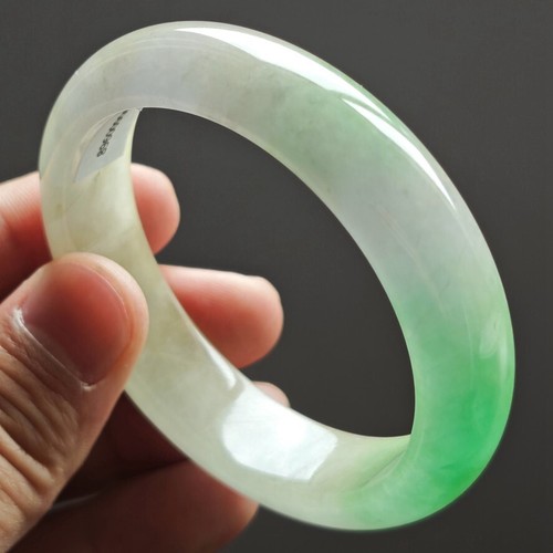 57 mm Smaragd Grün Eis Jadeit Jade Armreif Armband Burma Jade Armreif 2810 - Bild 7 von 14