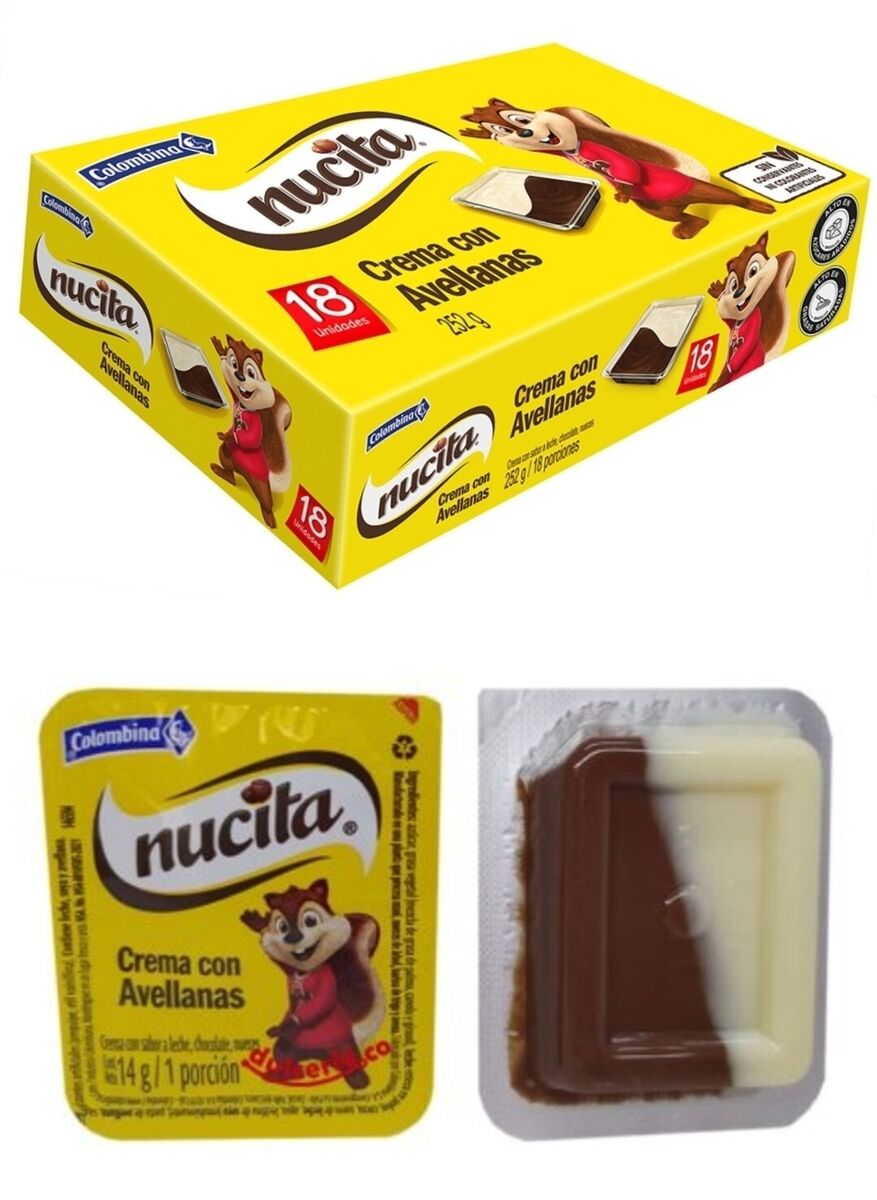 Nucita Milk Chocolate & Hazelnut Flavored Spread 18 Packs