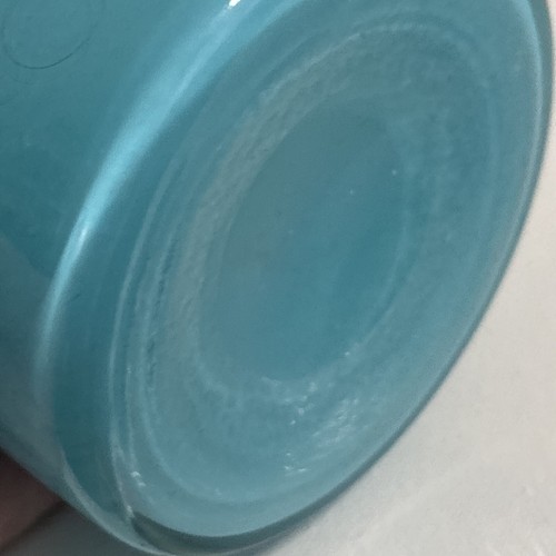 vaso vintage in vetro artistico soffiato a mano blu e trasparente bicolore - Foto 7 di 8