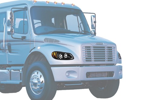LED Halos w/Turn Signal Projector Headlight 12V Right Freightliner M2 2002-2018 - Imagen 3 de 9