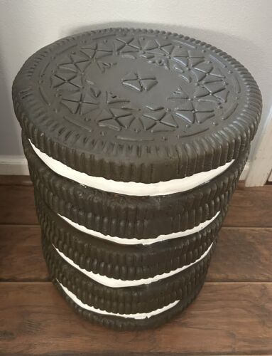 OREO COOKIE Stool Side Table Tik Tok Viral Homegoods TJMaxx NEW - Picture 2 of 7