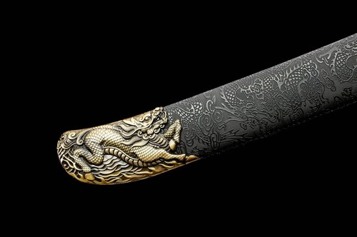 Espada sable espada ancha Wushu china de batalla 1095 hoja de acero al carbono afilada Dao - Imagen 17 de 17