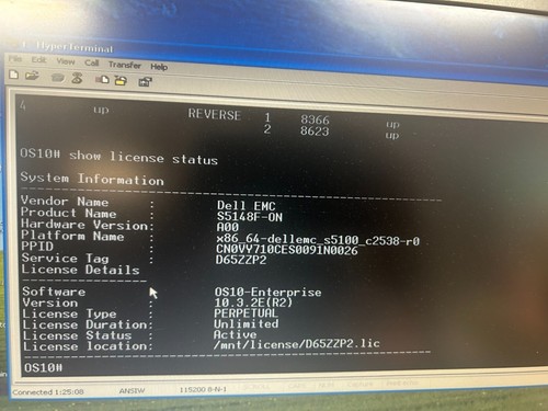 Dell S5148F-ON 48 Port 2x PSU OS10 Perpetual Lic. Rear to Front Airflow - Picture 7 of 12