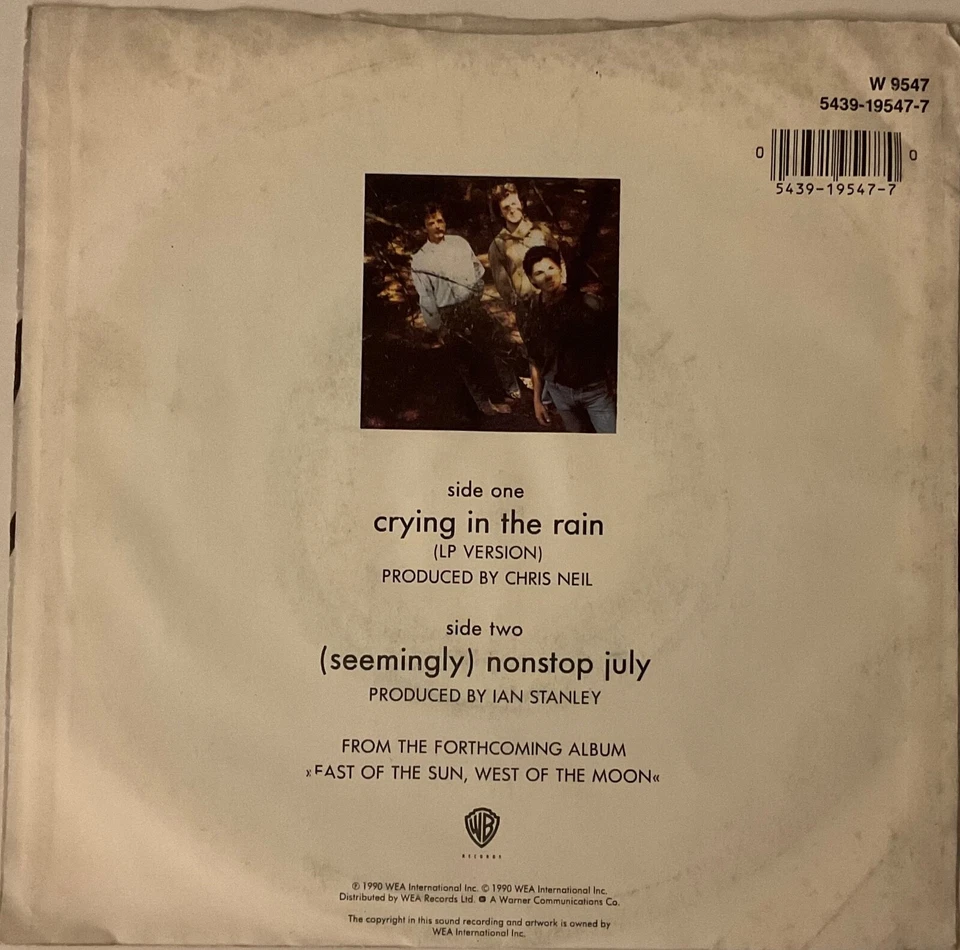 A-Ha - Crying In The Rain - 7” Vinyl Single - Image 2 of 4