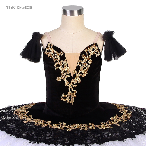 Schwarz-weiß Pre-Professional Ballett Tanz Tutu Theater Paillettenbesatz Ballerina - Bild 5 von 11