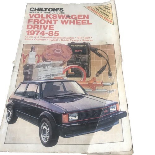 Chilton’s 6962 Volkswagen Front Wheel Drive 1974-85 Repair Tune-Up Guide Book - Picture 1 of 3