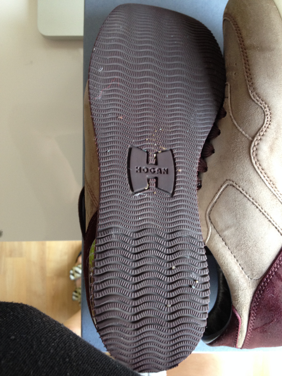 HOGAN Sneakers aus Veloursleder , Hellbraun/Bordeaux Hellbraun/Bordeaux , Gr. 39 TOP b3f2d0 HOGAN Sneakers aus Veloursleder , Hellbraun/Bordeaux Hellbraun/Bordeaux , Gr. 39 TOP b3f2d0