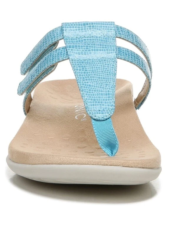 Vionic Elvia Sandal Womens 8.5 Porcelain Blue Arch Support Orthotic New - Image 3 of 4