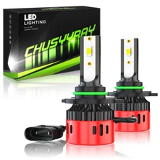 2 Sides 9006 LED Headlight Bulb Conversion Kit Low Beam White Super Bright 6500K
