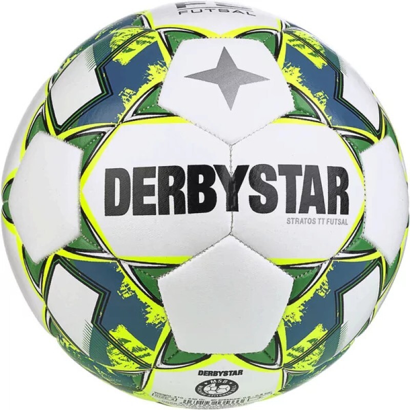 Мяч для мини-футбола DERBYSTAR Stratos TT weiß/gelb/blau