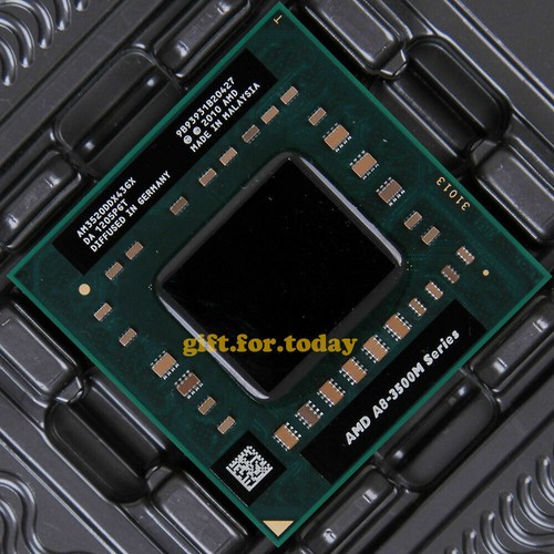 AMD A8-Series A8-3520M CPU 1.6 GHz/2500 (AM3520DDX43GX) Socket FS1 Processor - Picture 1 of 4