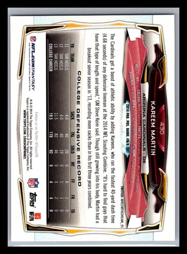 2014 Topps Football # 221 - 440 - Pick Your Card! - Picture 396 of 410