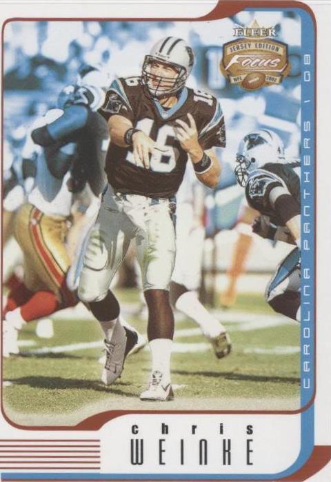 2002 Fleer Focus Jersey Edition Chris Weinke #79 - 1 of 2
