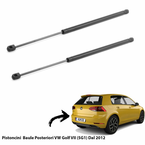 2 Gasfedern StoßDäMpfer Heckklappe VW Golf VII (5G1) 2012-image