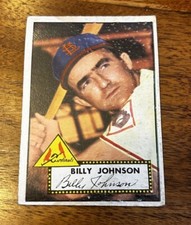 1952 Topps Set-Break # 83 Billy Johnson St. Louis Cardinals