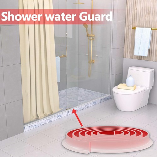 New Collapsible Shower Threshold Water Dam Adhesive Silicone Waterproof barrier - Picture 7 of 8