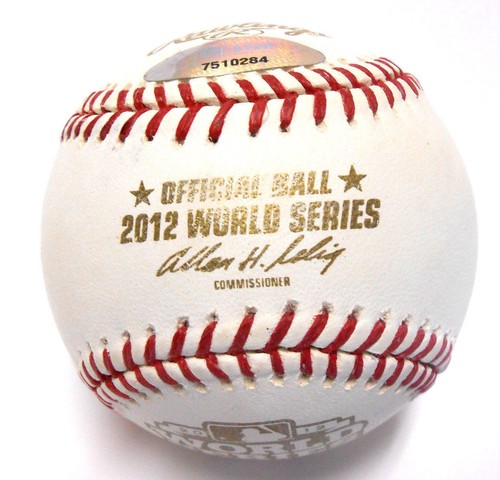 TriStar 2012 World Series Bochy Bumgarner Sandoval Team Signed Baseball Giants - Picture 4 of 8