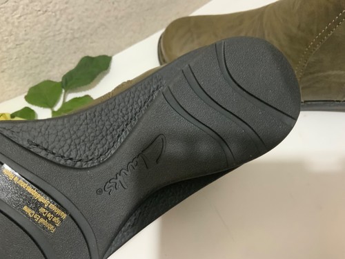 Clarks Mujer Nikki Star Verde Oliva Botín Cuero Arrugado Botín Talla 8 W - Imagen 5 de 13