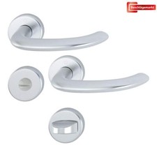 Hoppe Rosettengarnitur Marseille WC Aluminium natur Türdrücker Drückergarnitur