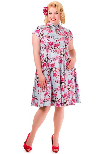 Dress Cherry Banned Fashion Dance Vintage Blossom Last 6EwHpwqR