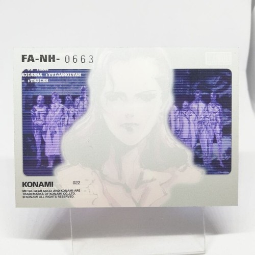 022 Naomi Hunter Metal Gear Solid Trading cards Plastic Back serial Number - Picture 7 of 13