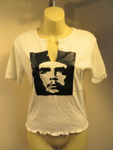 Camiseta De Colección HOOTERS Babydoll Líder Guerrillero Anarquía Revolucionaria Hágalo usted mismo Top - Imagen 2 de 12