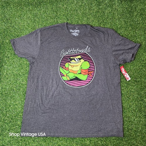 Battletoads Shirt Mens XXL Gray NES Video Game Retro Rash Zitz P4imple