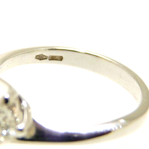 ANELLO SOLITARIO USATO CON DIAMANTE NATURALE 0,23 ct ORO MASSICCIO 18K BRILLANTE - Foto 7 di 11